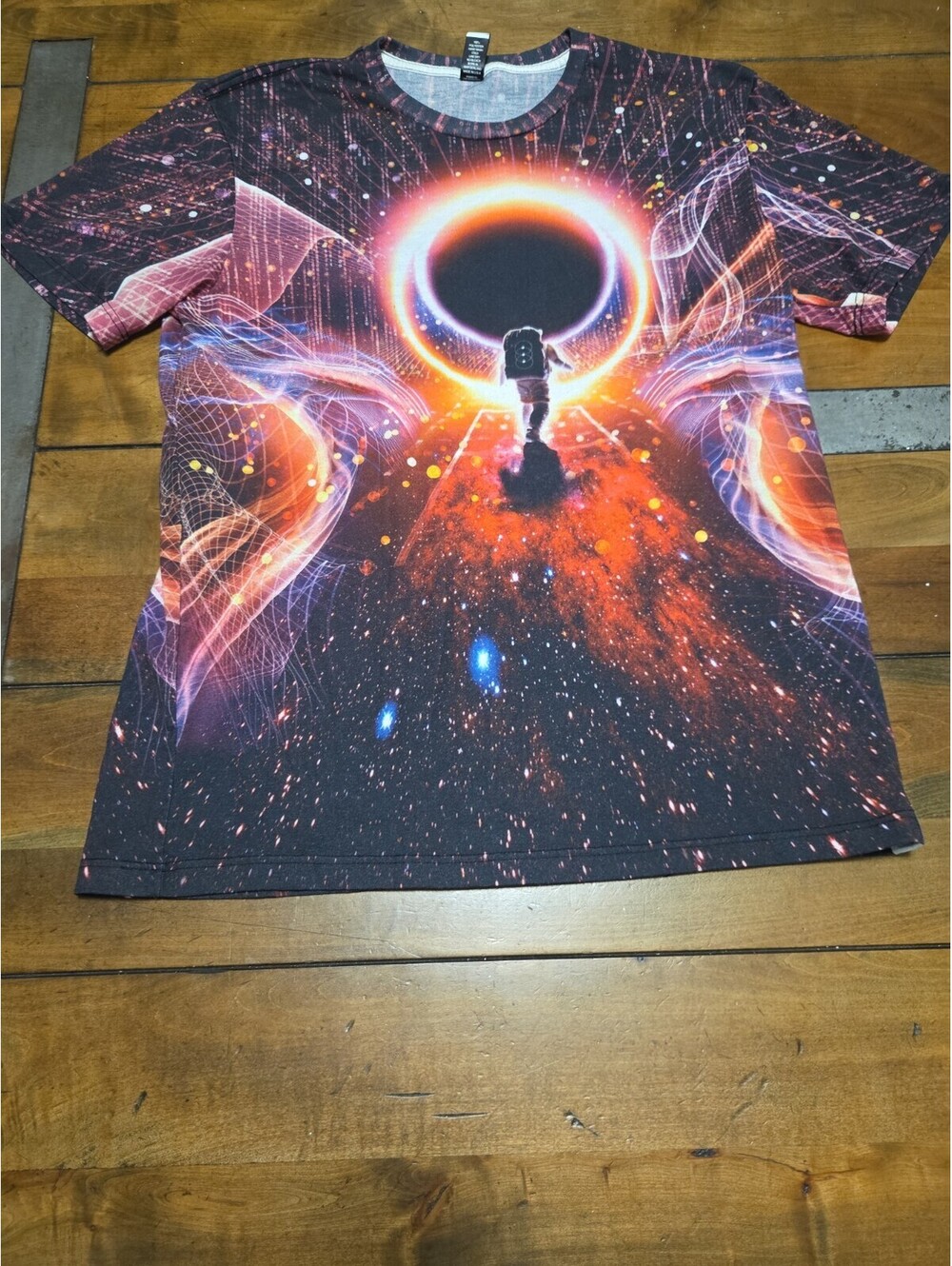 Imaginary Foundation The Void Astronaut Black Hole All Over Print T Shirt M